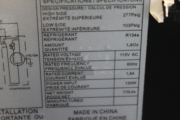 BRAND NEW SCRATCH AND DENT! Avanti WCR5404DZD Stainless Steel 46 Bottle Built-In or Free Standing Dual Zone Wine Cooler Merchandiser. 115 Volts, 1 Phase. Tested and Working! - Image 7 of 7