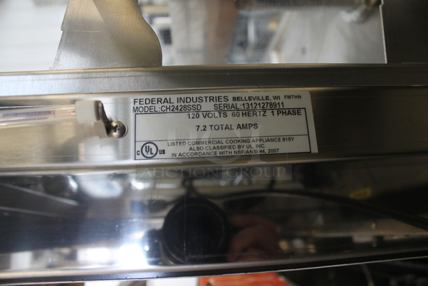 Federal Industries CH2428SSD Metal Commercial Countertop Heated Display Case Merchandiser. 120 Volts, 1 Phase. Tested and Working! - Image 2 of 3