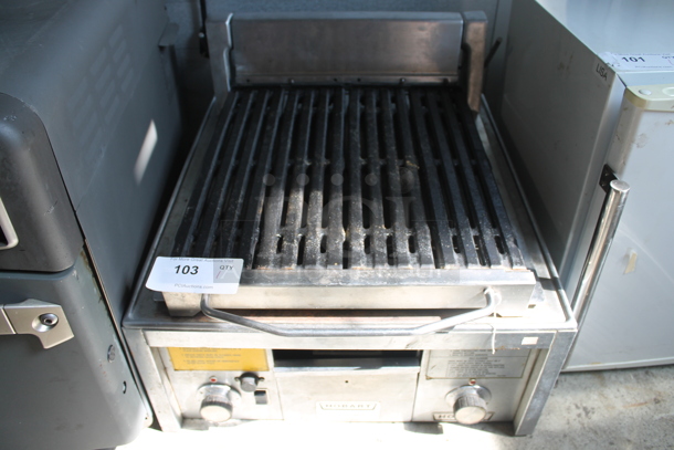 Hobart Stainless Steel Commercial Countertop Electric Powered Charbroiler Grill. 208 Volts, 1 Phase.  - Image 1 of 4