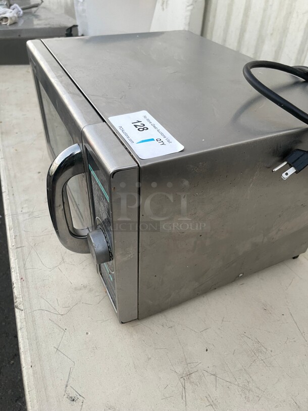Working! Sharp R-21LCFS 1000w Commercial Heavy Duty Microwave w/ Dial Control, 120v NSF Tested and Working! - Image 5 of 10