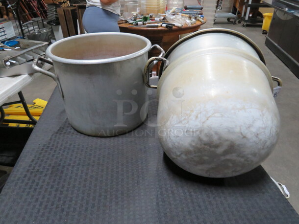One Double Boiler Aluminum Stock Pot. - Image 2 of 2