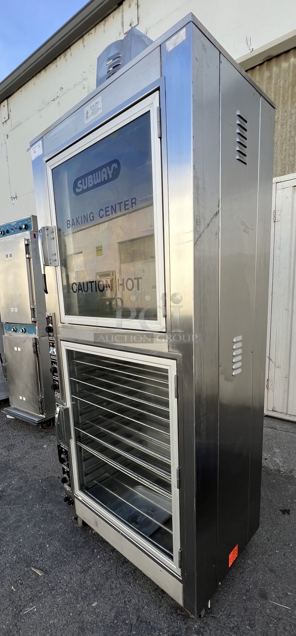 Nu-Vu OP-2RFM Oven/Proofer, fully tested, 9 Rack Positions in Proofer, 6 Rack Potions in Oven, proofer adjustable to 250°F, 10 humidity settings, oven adjustable to 550°, 60-minute oven timer, casters, 120/208/60/3. Tested and Working! - Image 3 of 7