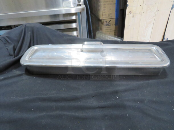 Stainless Steel Vollrath Pan With Lid. 2XBID. 17X4X2.5