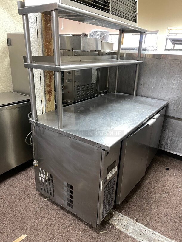 Cold Tech Commercial Prep Sandwich Refrigerated Table NSF 115 Volt With Over Shelve  - Image 7 of 10