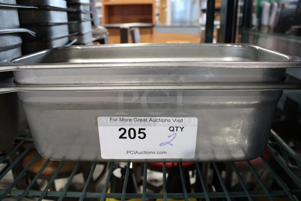 2 Stainless Steel 1/3 Size Drop In Bins. 1/3x4. 2 Times Your Bid! - Image 3 of 3