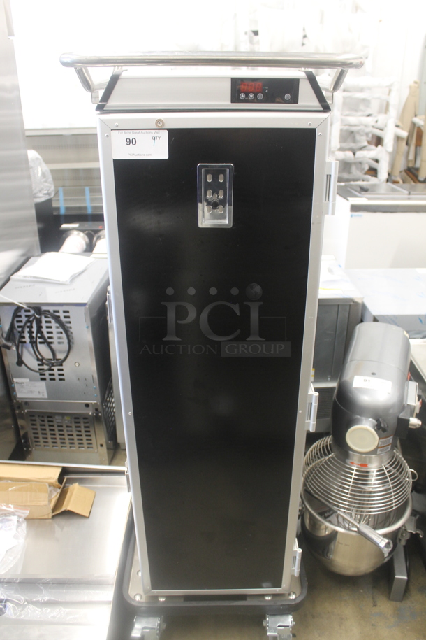 BRAND NEW SCRATCH AND DENT! 2022 DH-246 Metal Commercial Single Door Buffet Food Warmer on Commercial Casters. Tested and Working! - Image 1 of 8