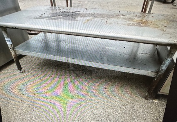 One Stainless Steel Equipment table With SS Under Shelf. 60X30X21. - Image 1 of 1