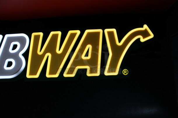 Subway Light Up Sign. 36x2.5x9. Tested and Working! - Image 4 of 6