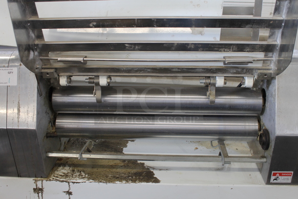 2010 Sinmag SM-630 Metal Commercial Floor Style Dough Sheeter. Missing Arms. 220 Volts, 3 Phase. - Image 6 of 7