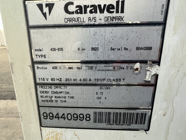 Commercial Ice Cream Freezer Caravell 115V Tested and Working! - Image 5 of 5