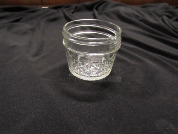 4oz Crystal Quilted Mason Jar. 12XBID