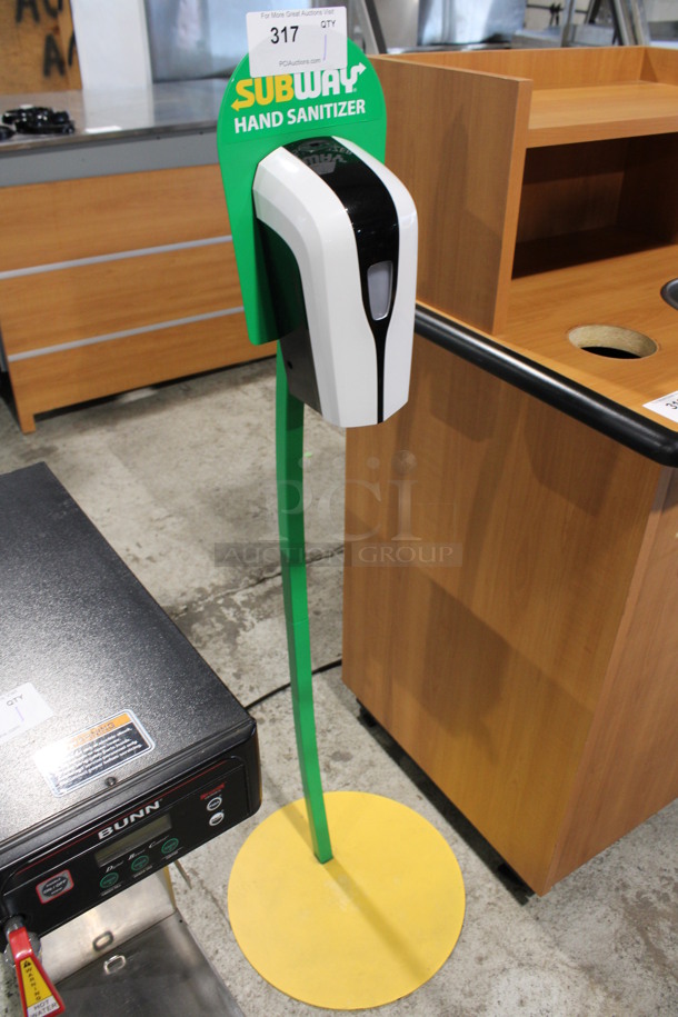 Floor Style Hand Sanitizer Dispenser on Stand. 16x16x51 - Image 2 of 3