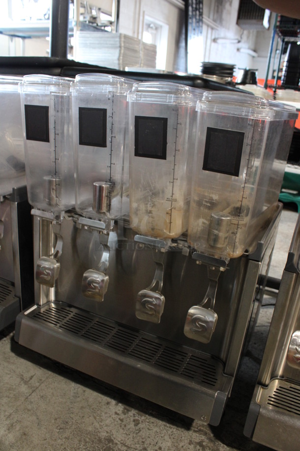 2018 Crathco Model CS-4E/2D/3D-16 Stainless Steel Commercial Countertop 4 Hopper Refrigerated Drink Machine. 120 Volts, 1 Phase. 21x18x28. Tested and Working! - Image 4 of 8