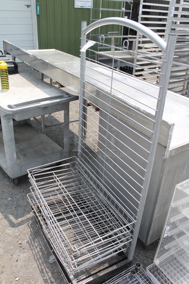 Disassembled Steel Shelving Unit On Commercial Casters. - Image 2 of 4