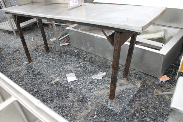 Table on Metal Legs. Does Not Include Lid on Tabletop. - Image 3 of 3