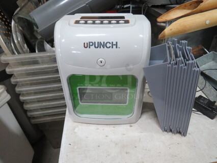 One UPUNCH Time Clock With Expandable Card Holder. Model# HN3000.