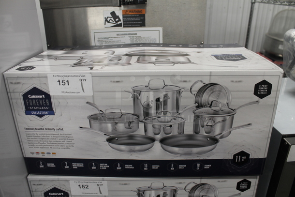 BRAND NEW SCRATCH AND DENT! Cuisinart GB-9511 Forever Stainless Collection 11 Piece Cookware Set. 