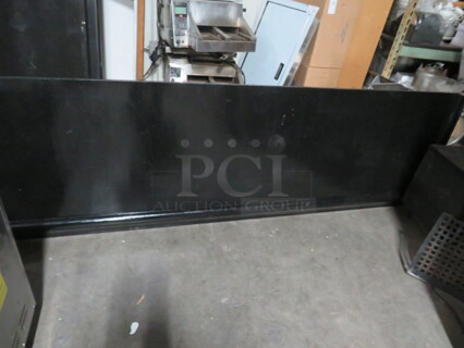 One Black Wooden Bar Table Top. 100X28