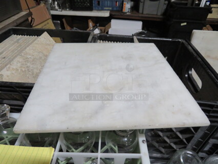 12X12 White Marble Tile. 10XBID