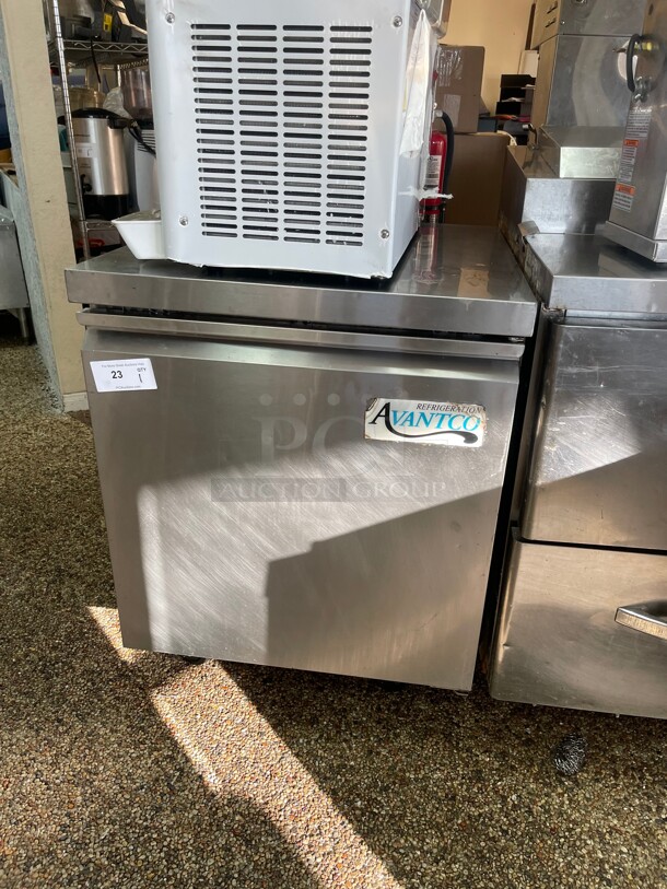 Working! Avantco SS-UC-27F-HC 27 inch Undercounter Commercial Freezer 120 Volt NSF Tested and Working! - Item #1058865
