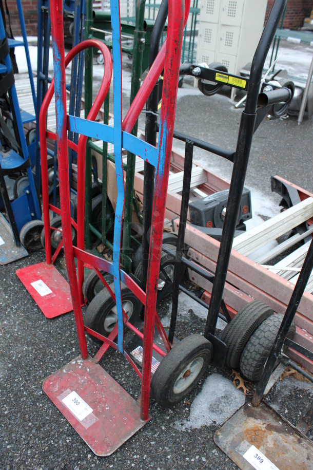 2 Metal Furniture Dollies; Red and Black. 17x17x50, 21x17x50. 2 Times Your Bid! - Image 4 of 4