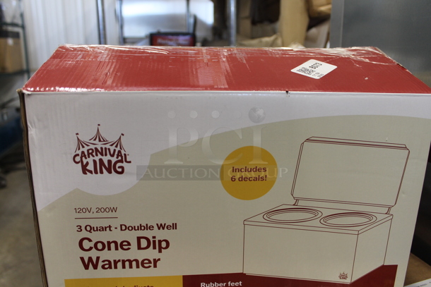Carnival King 381CDPW2 Stainless Steel Commercial Countertop Cone Dip Warmer. 120 Volts, 1 Phase.  - Image 6 of 7