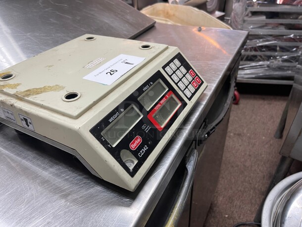 Avery Berkel CZ342 Price Computing Food Scale Countertop Two Sided TESTED Missing Top Cover - Image 3 of 9