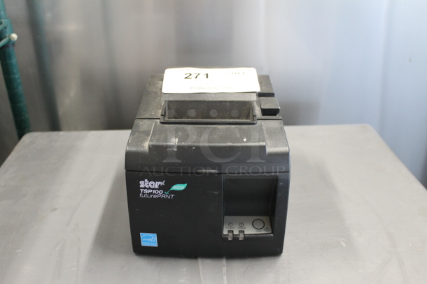 Star TSP100II Commercial Black Receipt Printer. 100-240V.  - Image 1 of 7