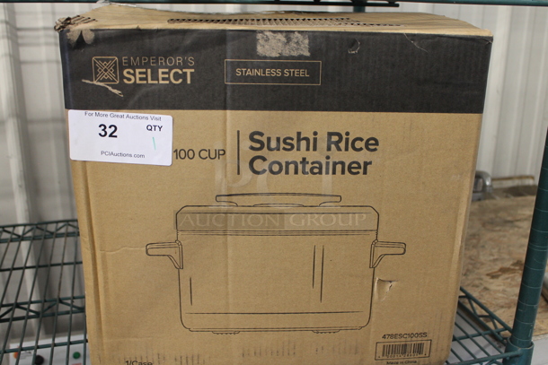 LIKE NEW! Emperor's Select 478ESC100SS Stainless Steel Countertop Sushi Rice Container. - Image 5 of 5