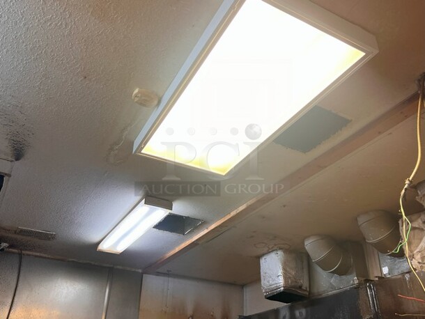 LED Fluorescent Style Lighting 
QTY 8
Your Bid x 8
Locations: Dish Room (3), Kitchen (2), Rear Meat Room (3)

***SECOND PHASE REMOVAL*** 
**LABOR FOR REMOVAL ADDITIONAL FEE, CONTACT MISSOURI DIVISION FOR LABOR QUOTE OR ADDITIONAL QUESTIONS. - Image 1 of 2