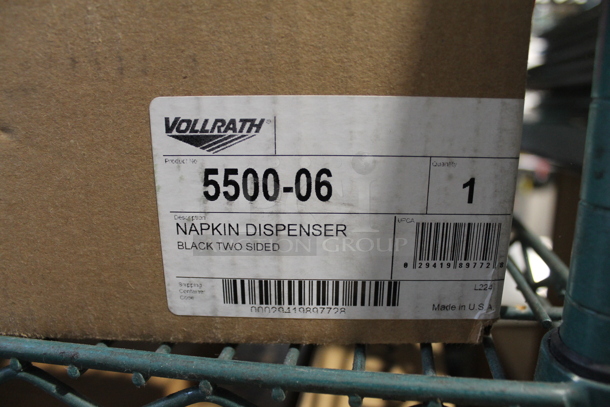 ALL ONE MONEY! Tier Lot of Various Items Including Stainless Steel Drop In Bins, Metal Cake Stand and NEW Vollrath Napkin Dispensers - Image 4 of 6