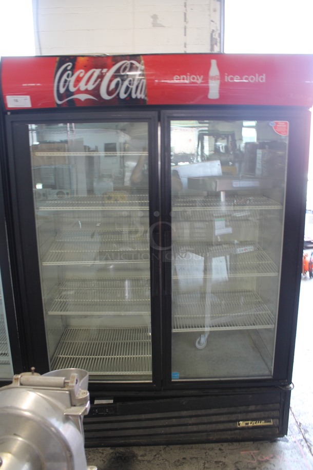 2011 True GDM-49EM ENERGY STAR Metal Commercial 2 Door Reach In Cooler Merchandiser w/ Poly Coated Racks. 115 Volts, 1 Phase. Tested and Powers On But Does Not Get Cold - Image 2 of 5