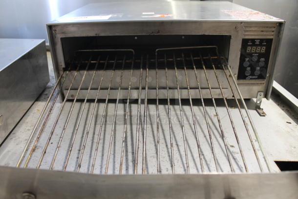 J&J Snack Foods 1502 Stainless Steel Commercial Countertop Electric Powered Snack Pizza Oven. 120 Volts, 1 Phase. Tested and Working! - Image 3 of 8