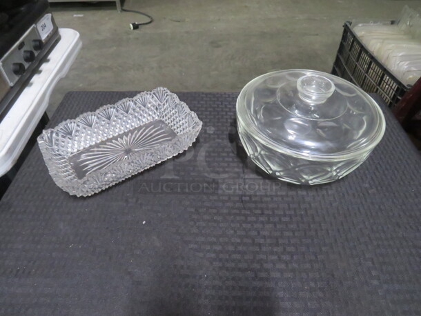 Assorted Glass Serving Dishes. 2XBID - Image 1 of 1
