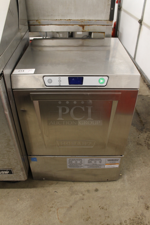 2013 Hobart LXEH Stainless Steel Commercial Undercounter Dishwasher. 120 Volts, 1 Phase.