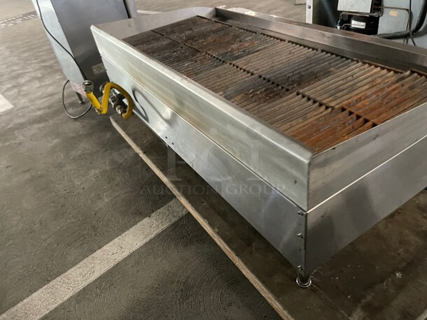 Working! Cooking Performance Group CBL48 48 inch Gas Countertop Lava Briquette Charbroiler NSF Tested and Working!  - Image 5 of 10