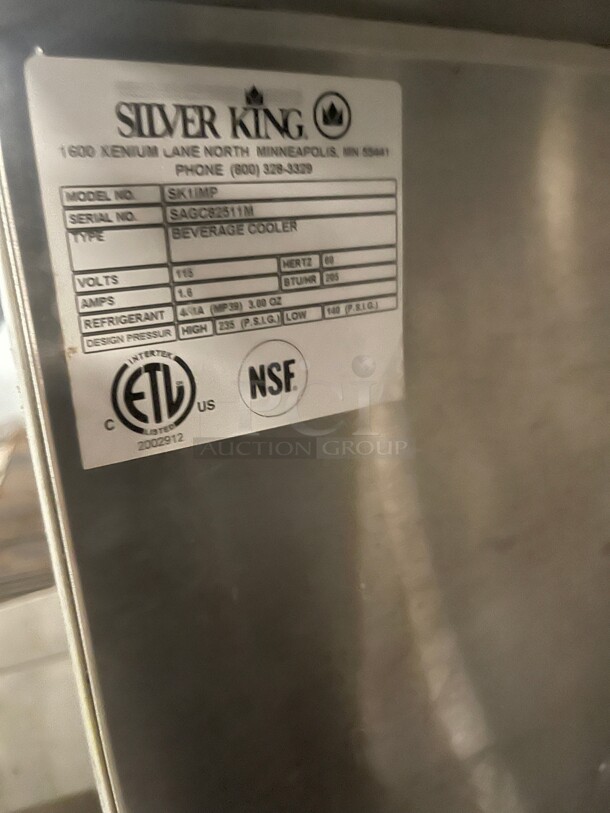 Silver King 6 gal Refrigerated Milk Dispenser w/ (1) Valve - Stainless, 115v NSF Tested and Working! - Image 6 of 7