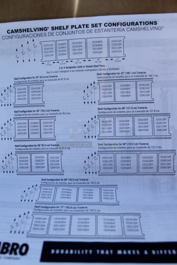 ALL ONE MONEY! Box of BRAND NEW! Cambro Poly Shelf Pieces. - Image 4 of 8
