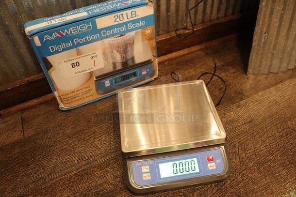 Ava Weigh 20lb Digital Portion Scale- In Original Packaging, Like New, Working - Item #1111456