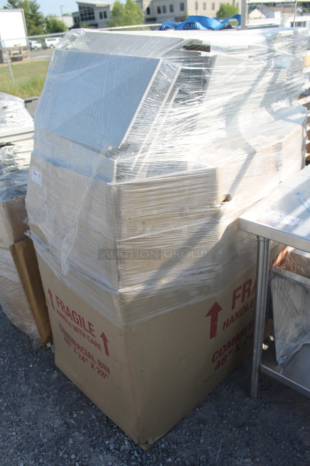 ALL ONE MONEY! Lot of BRAND NEW! Gray Poly Shelf Pieces. Includes 20x11 - Image 2 of 4