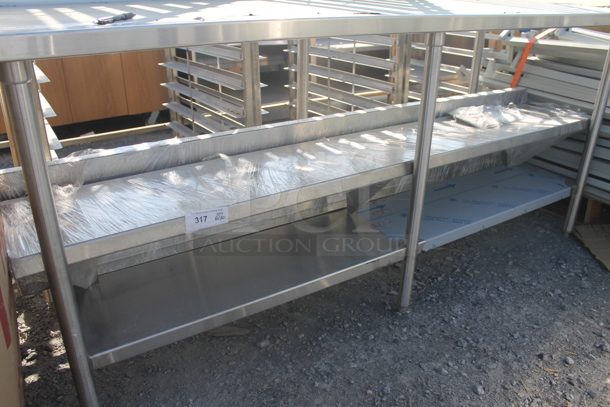 BRAND NEW! Stainless Steel Wall Mount Shelf. Stock Picture - Cosmetic Condition May Vary.  - Image 1 of 3