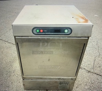 One Stainless Steel Hobart Under Counter Dishwasher. Model# LX18. 24X25X34
