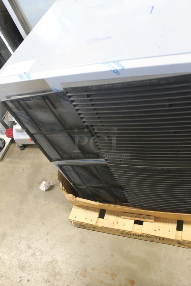 BRAND NEW SCRATCH AND DENT! 2023 Hoshizaki KM-350MAJ Commercial Stainless Steel Ice Maker. 115V, 1 Phase.  - Image 5 of 7
