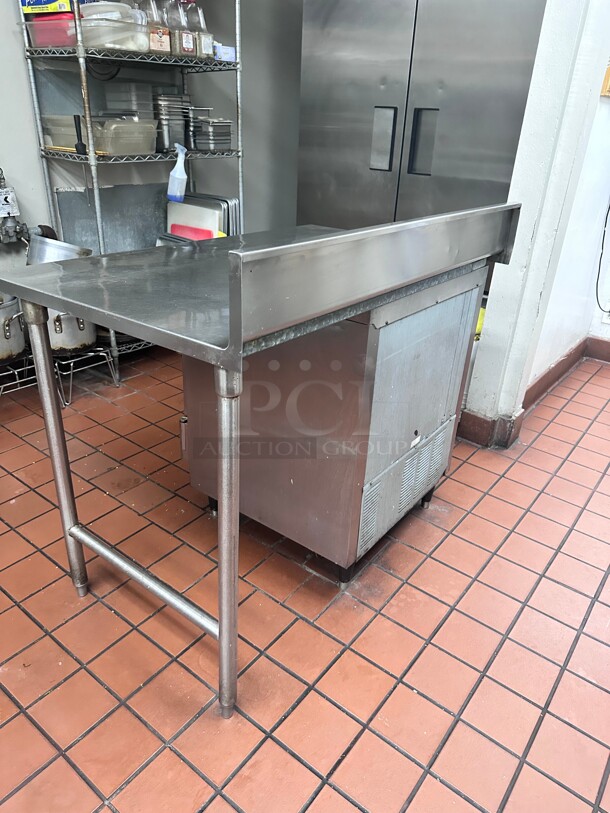 Commercial Stainless Steel Prep Table With Under counter Refrigerator NSF  - Image 7 of 7