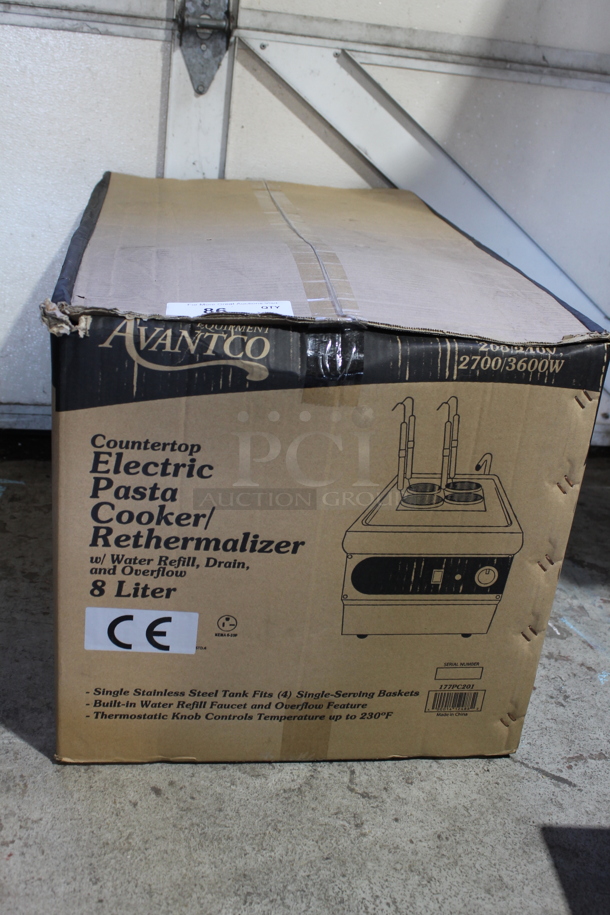 BRAND NEW! Avantco 177PC201 Stainless Steel Commercial Countertop Single Tank 8 Liter Electric Pasta Cooker / Rethermalizer. 208/240 Volts. - Image 3 of 3