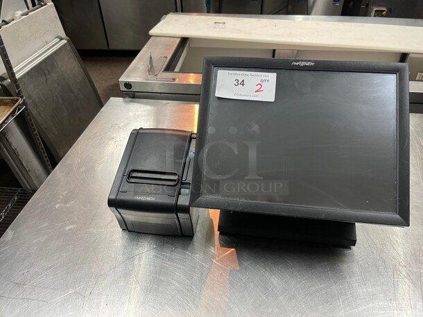 Partner PT-5710 With RP-300-H Printer POS Terminal PT-5710 - Partner Tech 115 Volt Tested and Working!