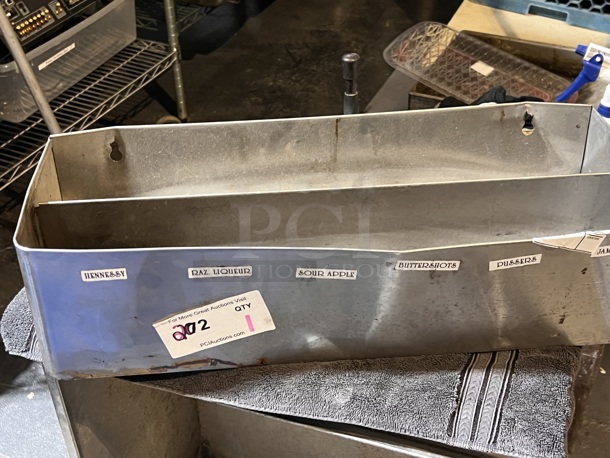 Stainless Steel Two-Tier Liquor Rail - Image 1 of 2