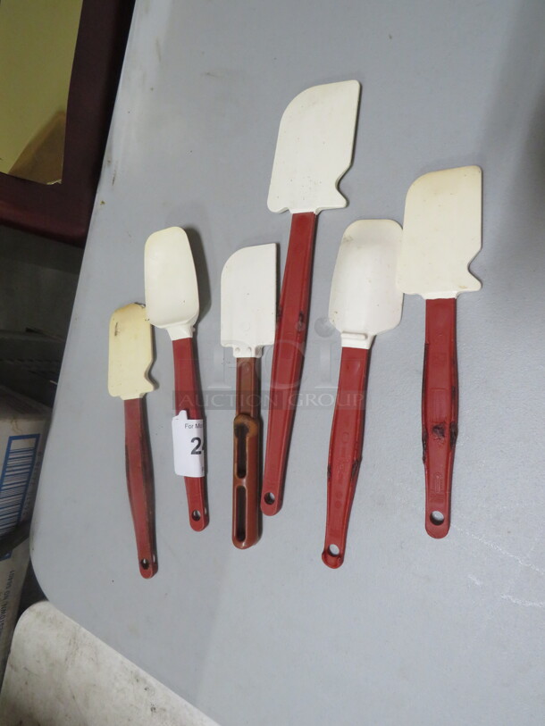 One Lot Of Assorted Spatulas.