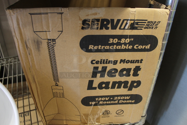 BRAND NEW SCRATCH AND DENT! ServIt 423HLR85CR Metal Warming Lamp. 120 Volts, 1 Phase.  - Image 4 of 4