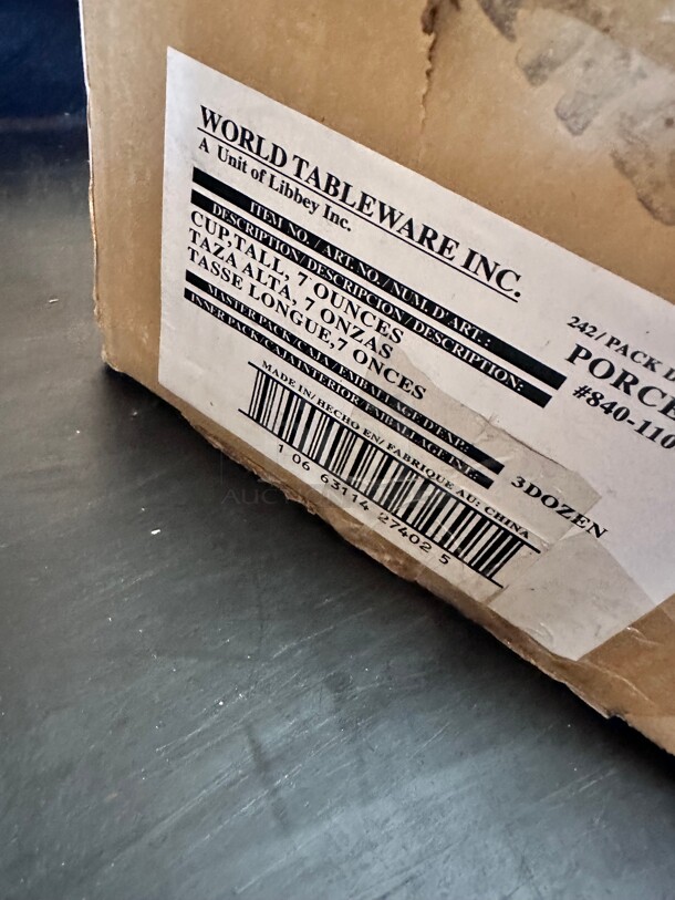 New! Libbey 840-110-004 7 oz Porcelana™ Tall Cup - Porcelain, Bright White NSF - Image 7 of 7